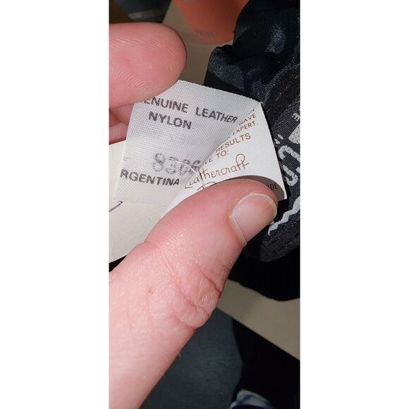 NWT Vintage Comint Black Suede Leather Skirt Size 9/10 - Picture 7 of 12